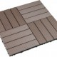 Estética de Losetas Composite WPC Loseta Chocolate 300 x 300