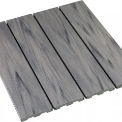 Tarima Exterior Maciza Encapsulada Densum Gris Texturada