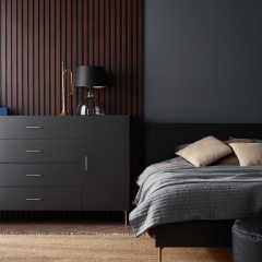 Revestimiento Pared Listones Linerio M Line Chocolate