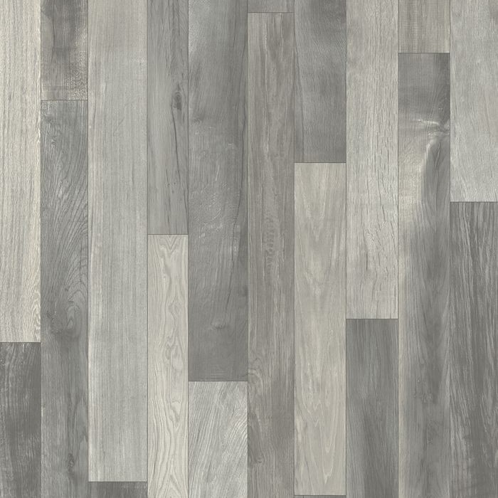 Vista del material instalado de Suelo Vinílico en Rollo Vinílico Gris 907 M