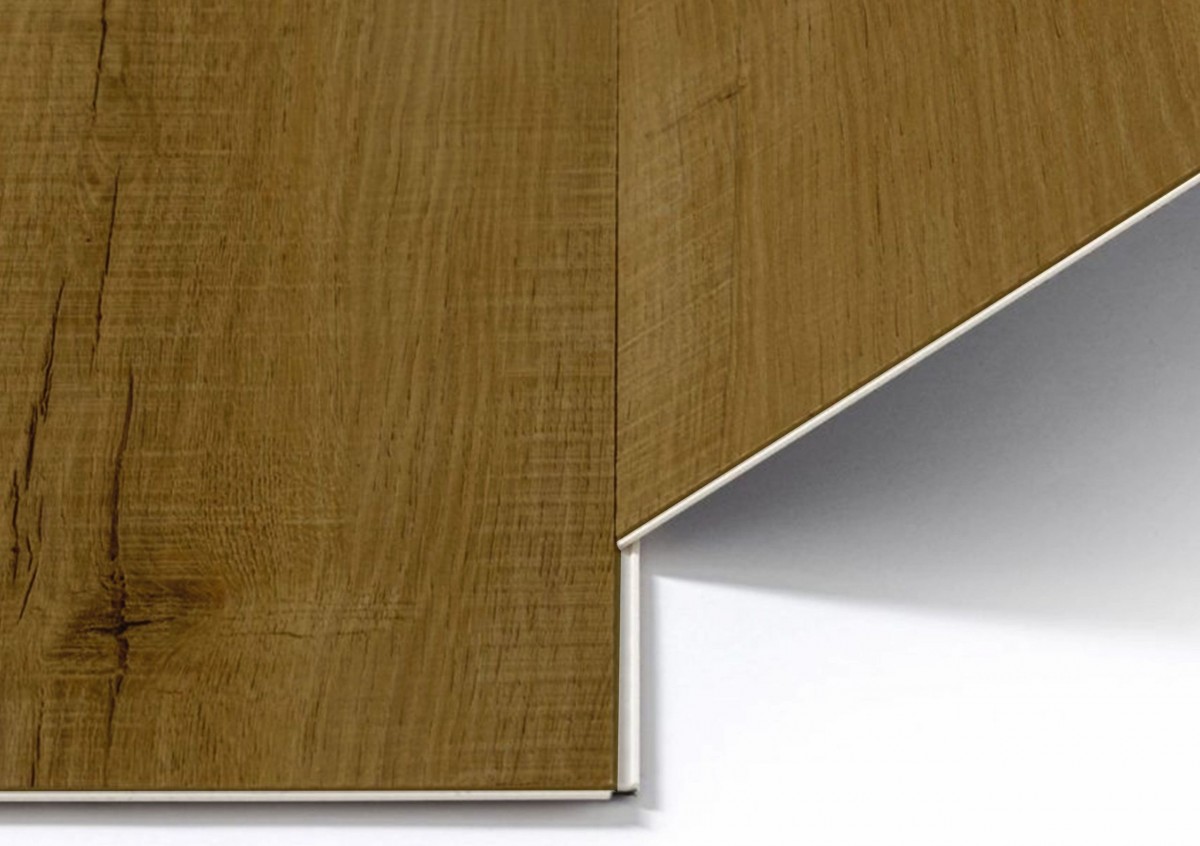 Tarima PVC Vinílica Click Roble Bamako SPC Click visto en detalle