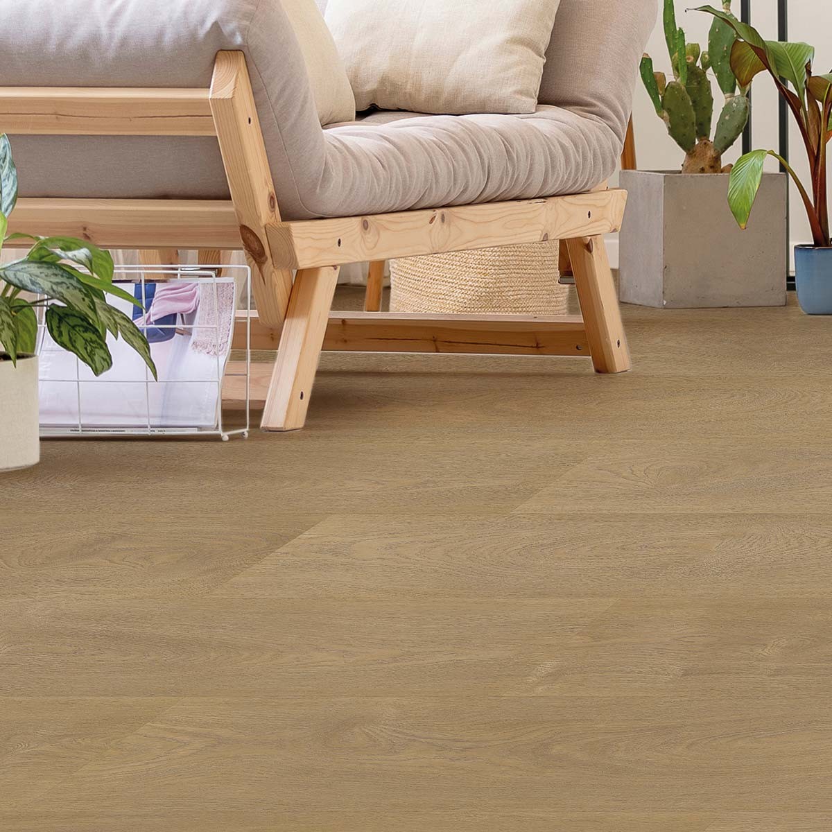 Vista del material instalado de Gold Laminate Roble Silvestre 891