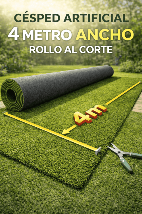 Césped Artificial 4 Metros Ancho Rollo al Corte