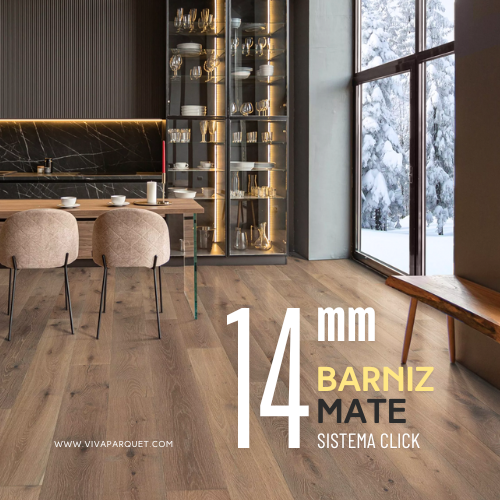 Tarima Flotante Barniz Mate 14 mm