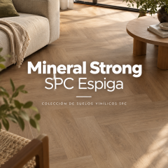 Suelo Vinílico SPC Espiga Mineral Strong