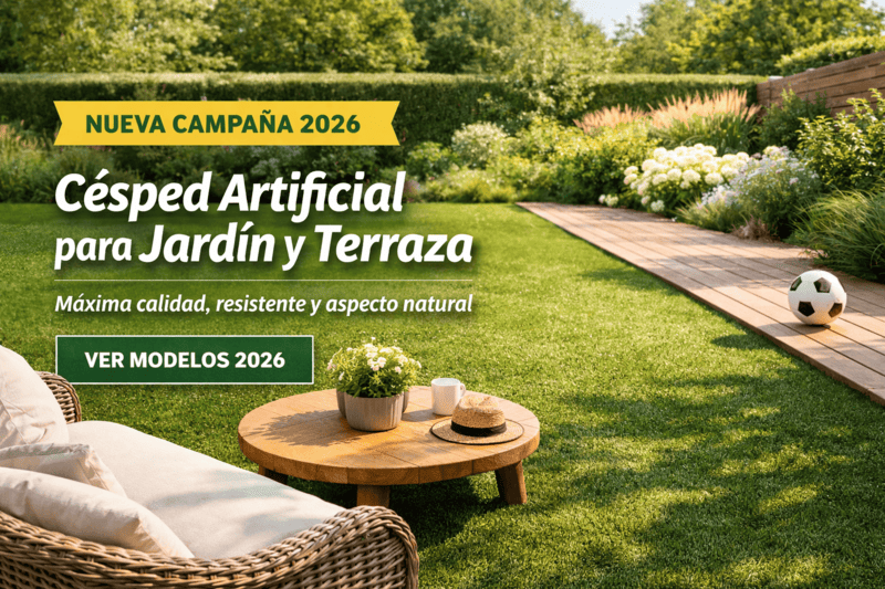 Campaña verano 2026 de Césped artificial para jardín y terraza de aspecto natural