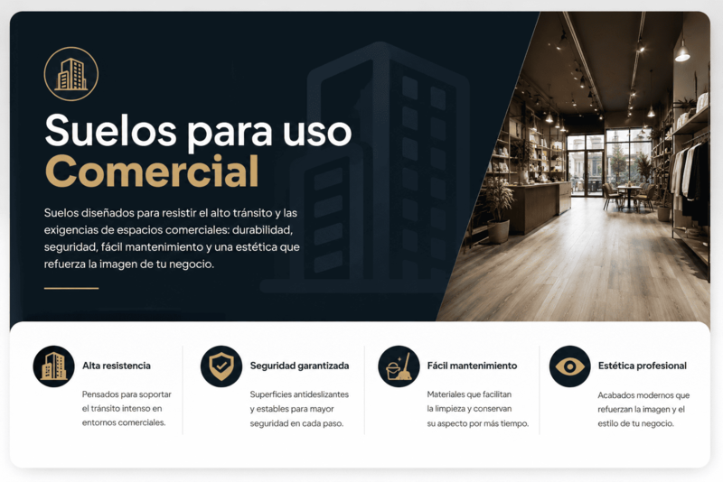 Suelos para uso comercial