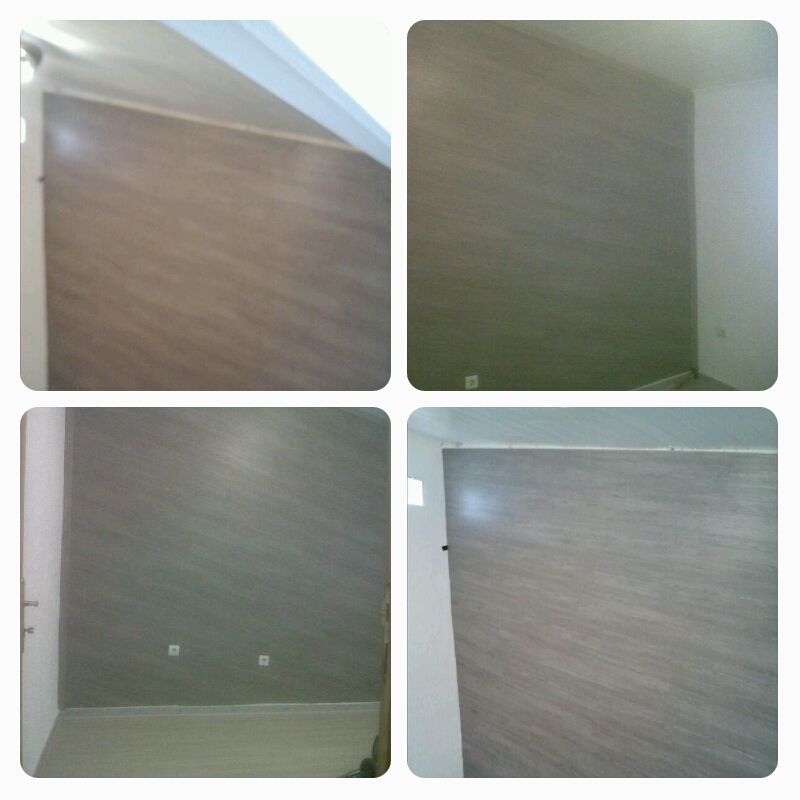 Vista de un compendio de im&aacute;genes de la tarima Kronoswiss instalada por Viva Parquet